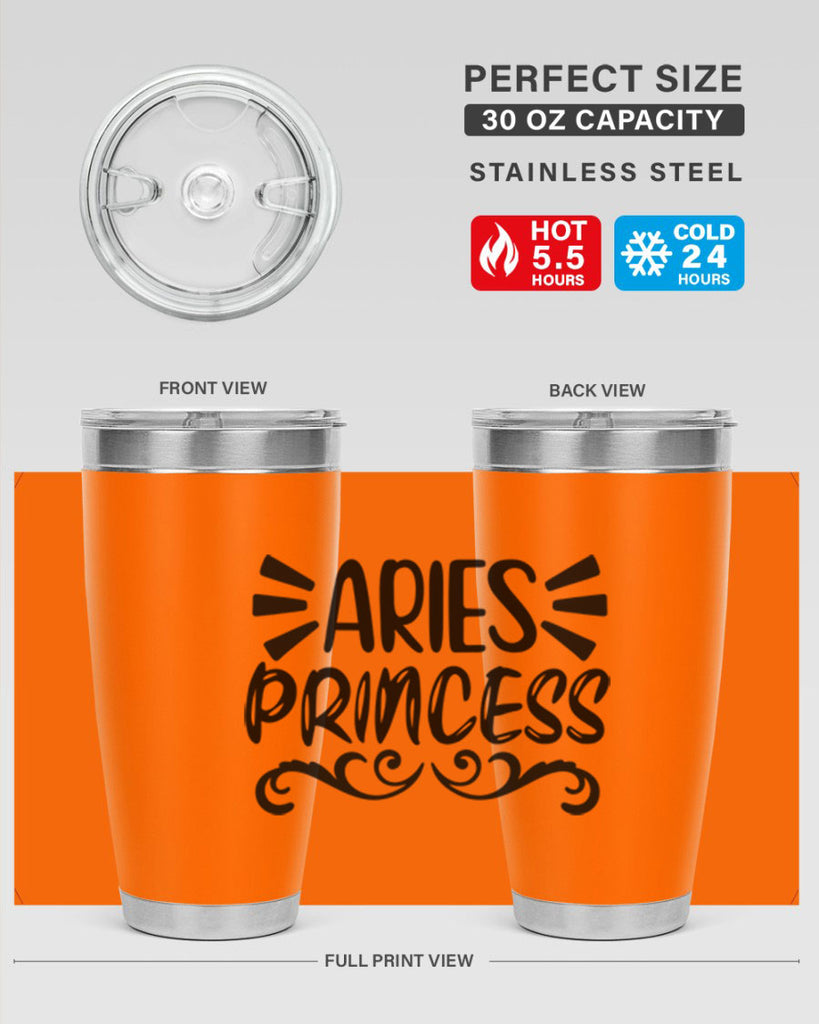 Aries princess 117#- zodiac- Tumbler