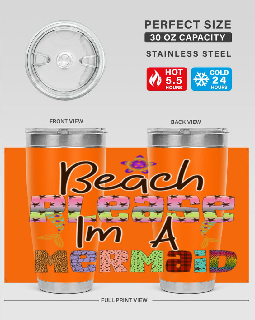 Beach Please Im A Mermaid 59#- mermaid- Tumbler