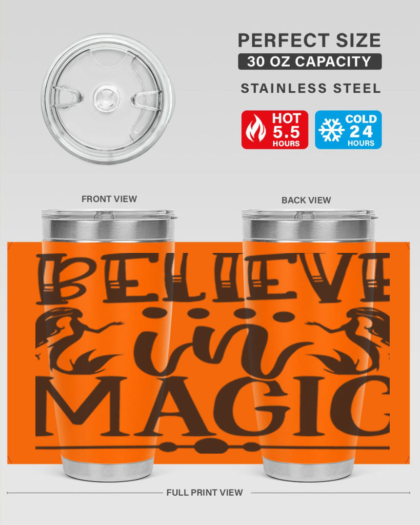 Believe in magic 65#- mermaid- Tumbler