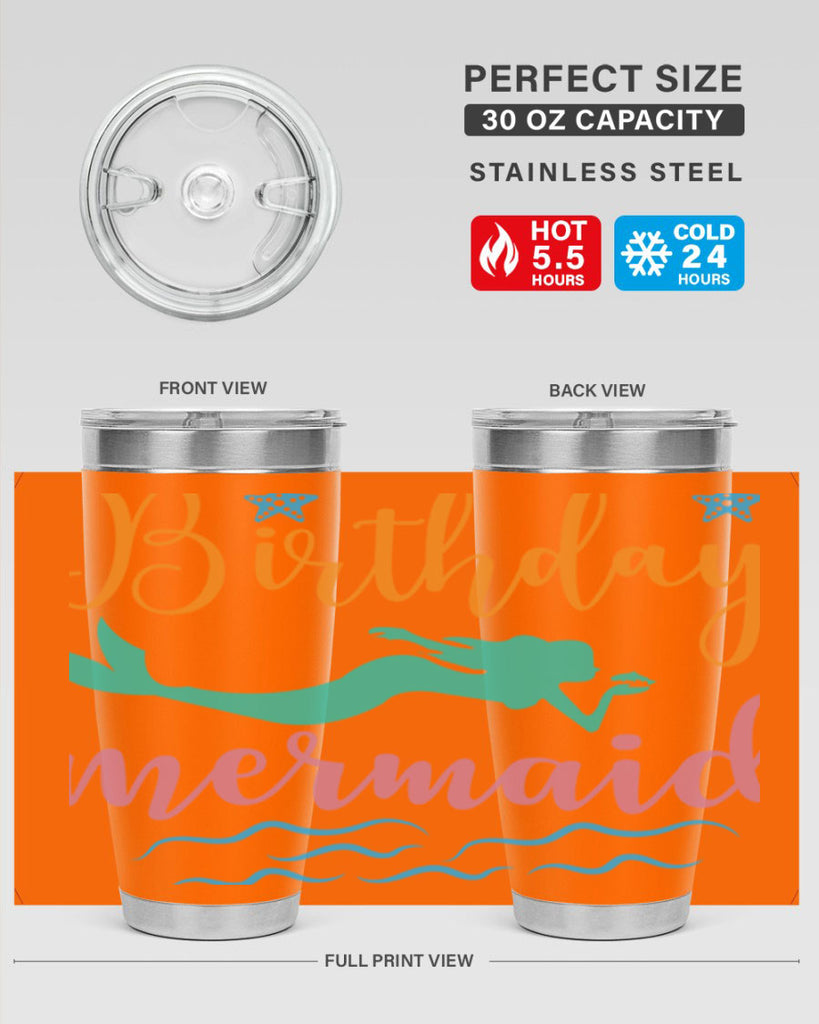 Birthday Mermaid Design 79#- mermaid- Tumbler