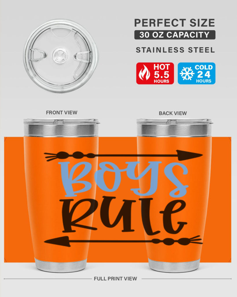 Boys Rule Style 108#- baby- tumbler