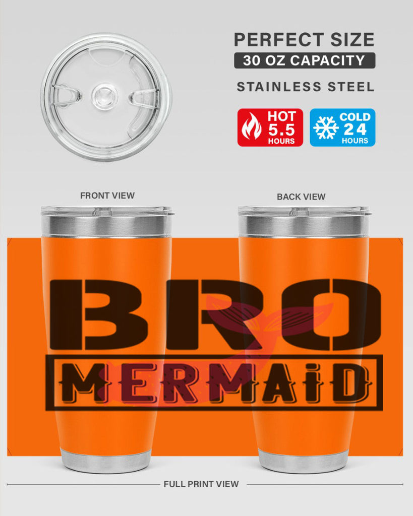 Bro mermaid 85#- mermaid- Tumbler