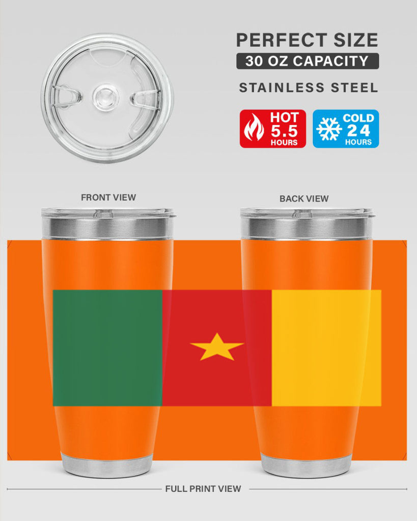 Cameroon 167#- world flags- Tumbler