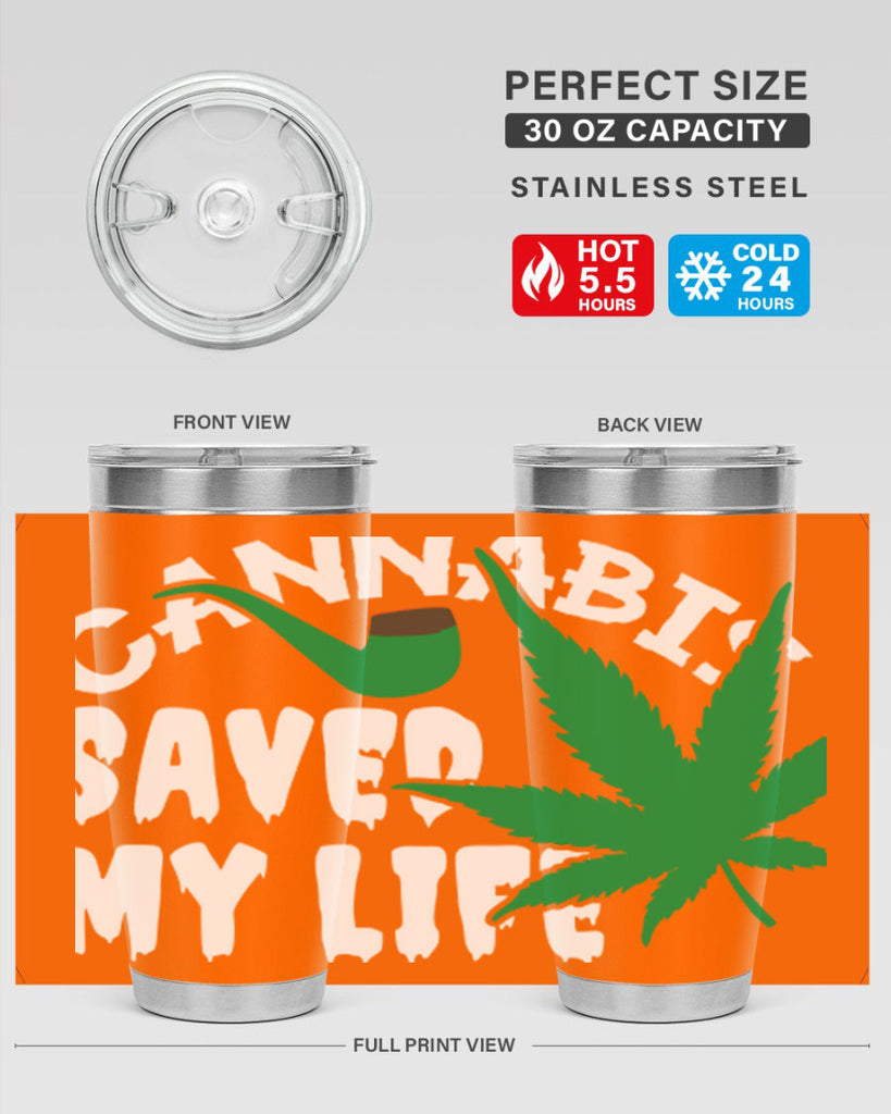 Cannabis saved my life 53#- marijuana- Tumbler