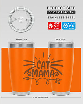 Cat Mama Style 5#- cat- Tumbler