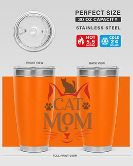 Cat Mom Style 6#- cat- Tumbler