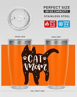 Cat Mom Style 86#- cat- Tumbler