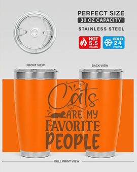 Cats Are My Favorite People Style 7#- cat- Tumbler