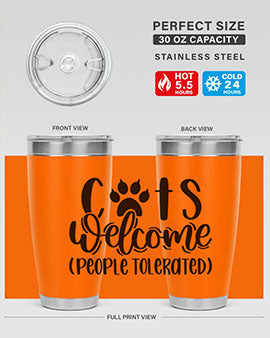 Cats Welcome Style 91#- cat- Tumbler