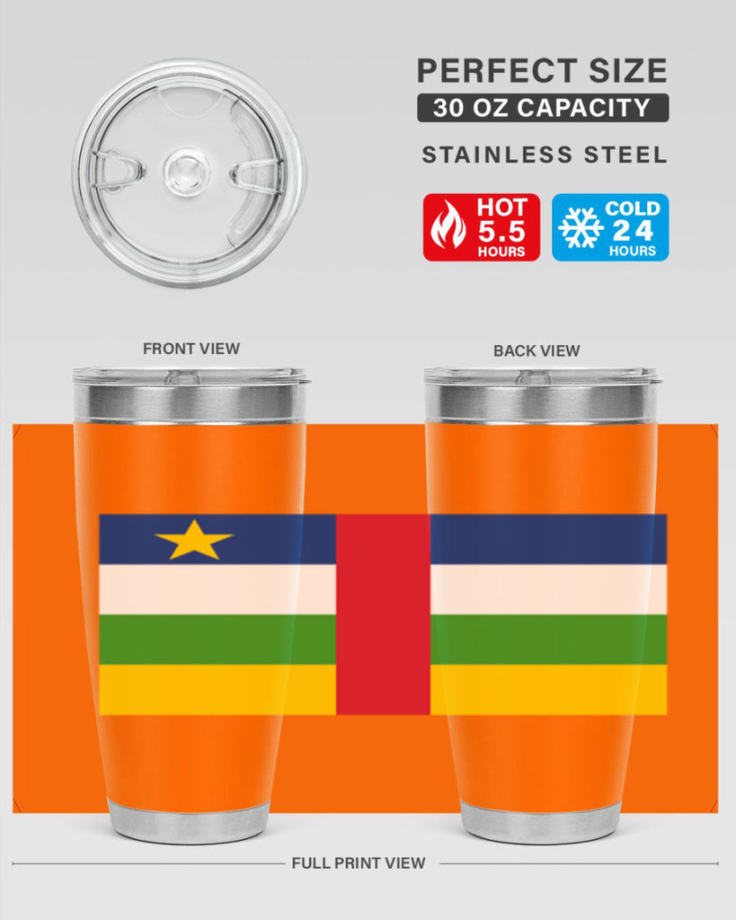 Central African Republic 165#- world flags- Tumbler