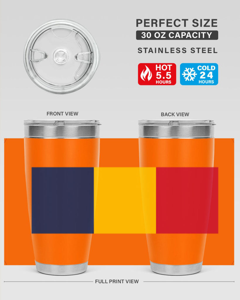 Chad 164#- world flags- Tumbler