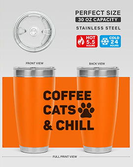Coffee Cat Style 41#- cat- Tumbler