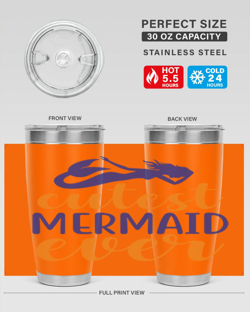 Cutest Mermaid Ever 91#- mermaid- Tumbler