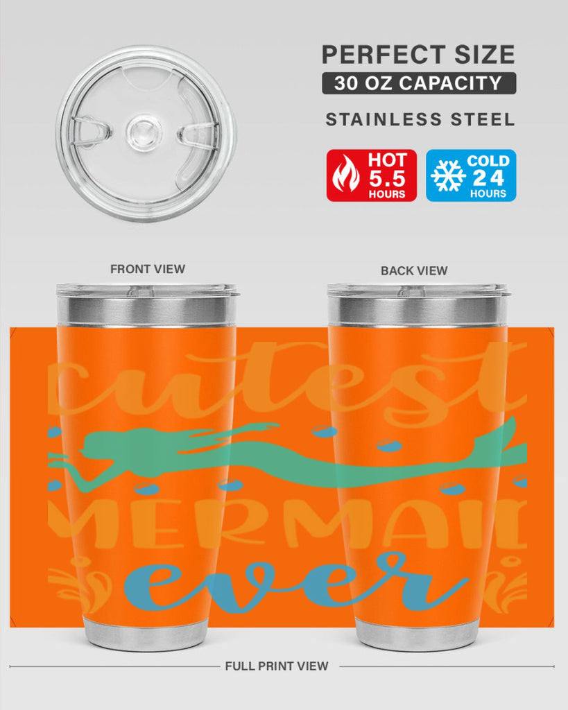 Cutest Mermaid Ever Design 102#- mermaid- Tumbler