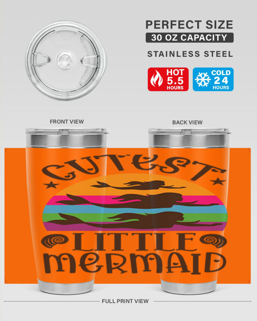 Cutest little mermaid 96#- mermaid- Tumbler
