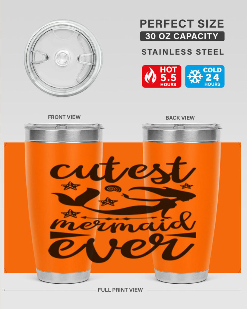 Cutest mermaid ever design 103#- mermaid- Tumbler