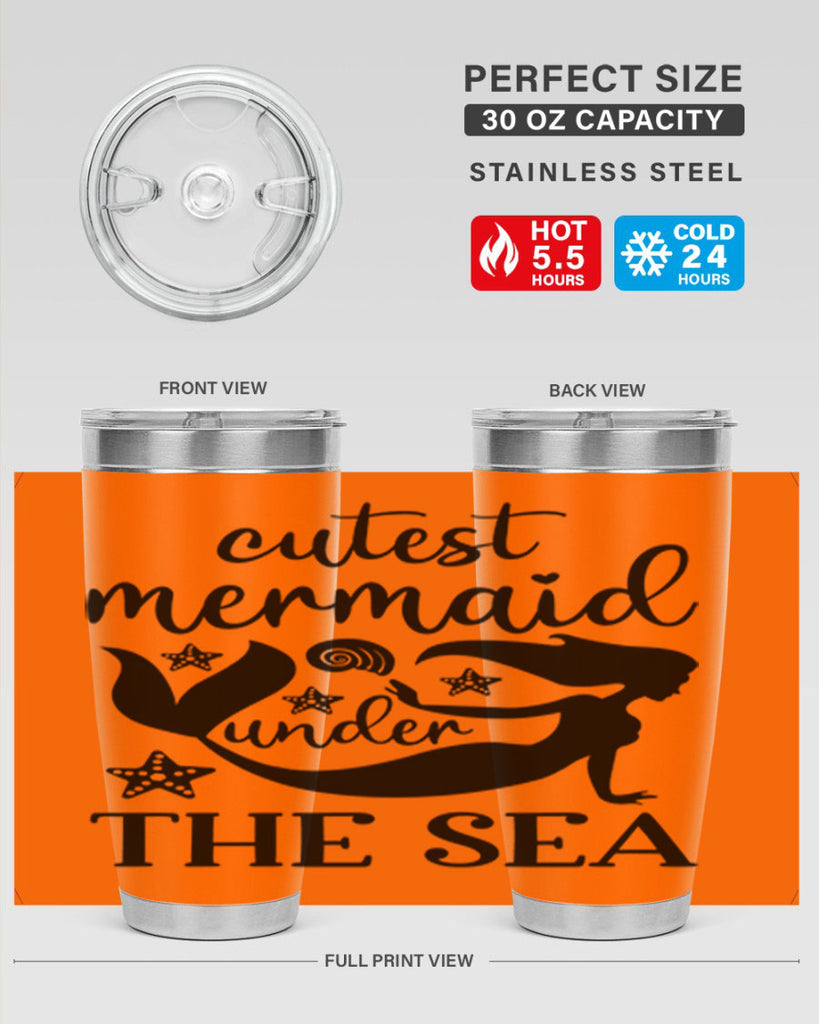 Cutest mermaid under the sea 110#- mermaid- Tumbler