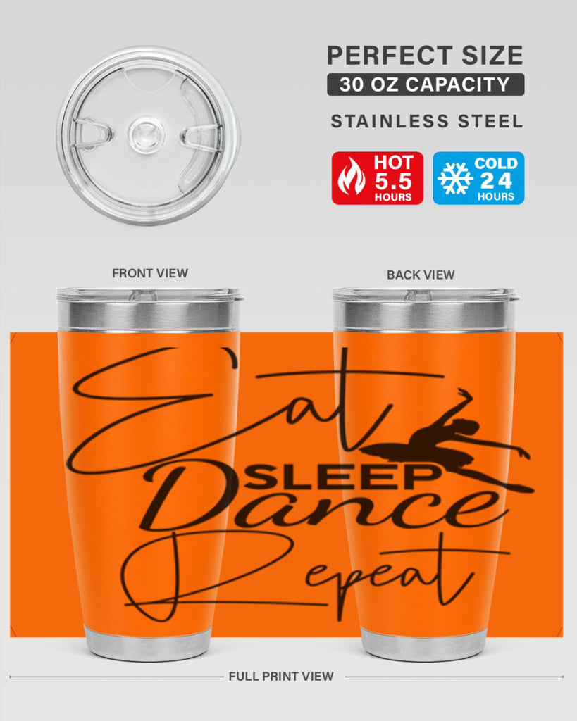 Eat Sleep Dance Repeat 36#- ballet- Tumbler