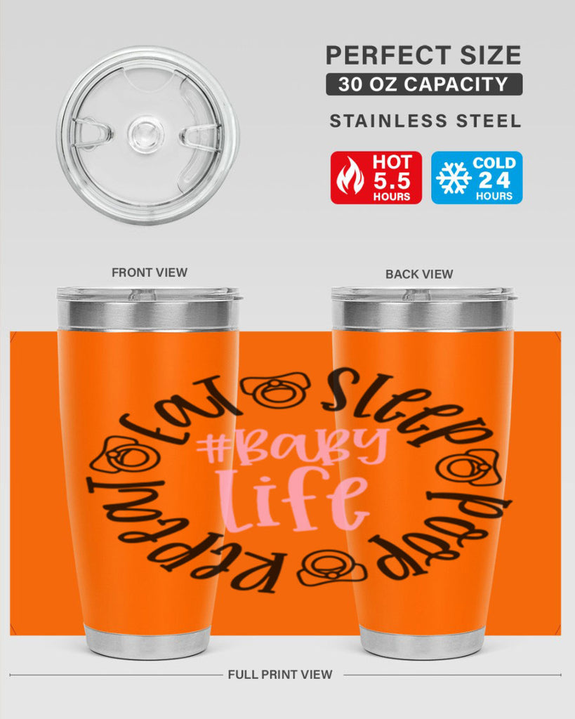 Eat Sleep Poop Repeat BabyLife Style 97#- baby- tumbler