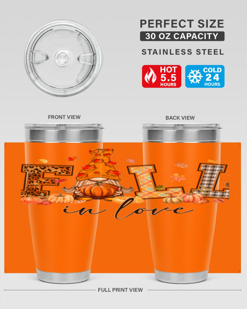 FALLinloveFallGnome 151#- fall- Tumbler