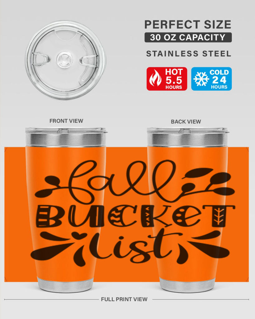 Fall Bucket List 94#- fall- Tumbler