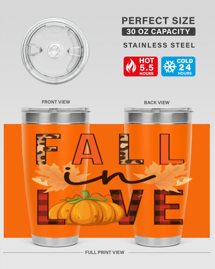 Fall in Love 104#- fall- Tumbler
