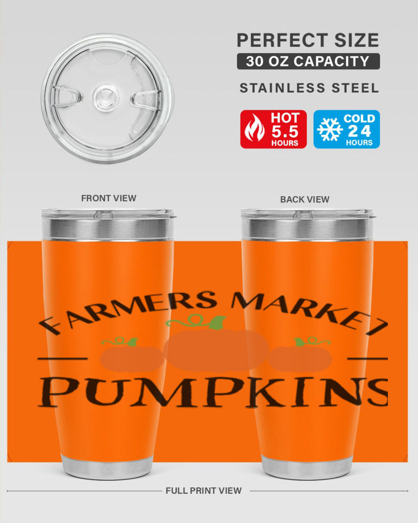 Farmers Market Pumpkins 178#- fall- Tumbler