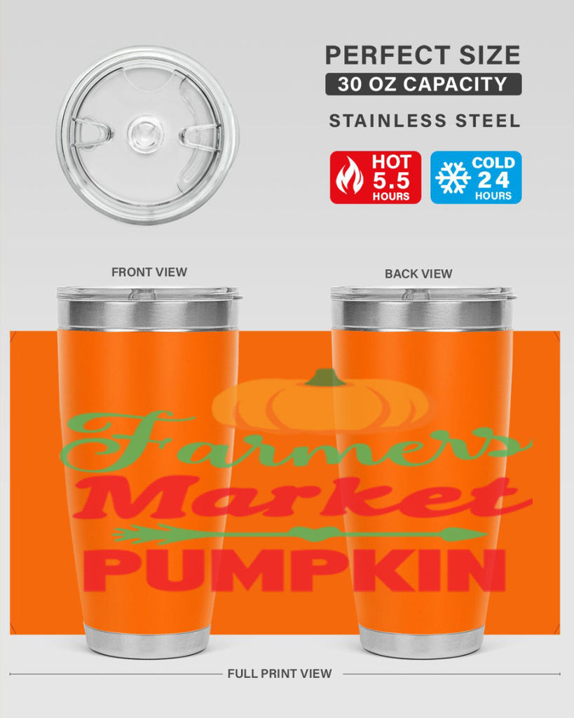 FarmersMarketPumpkin 180#- fall- Tumbler