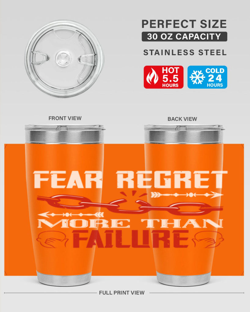 Fear regret more than failure Style 38#- coaching- tumbler