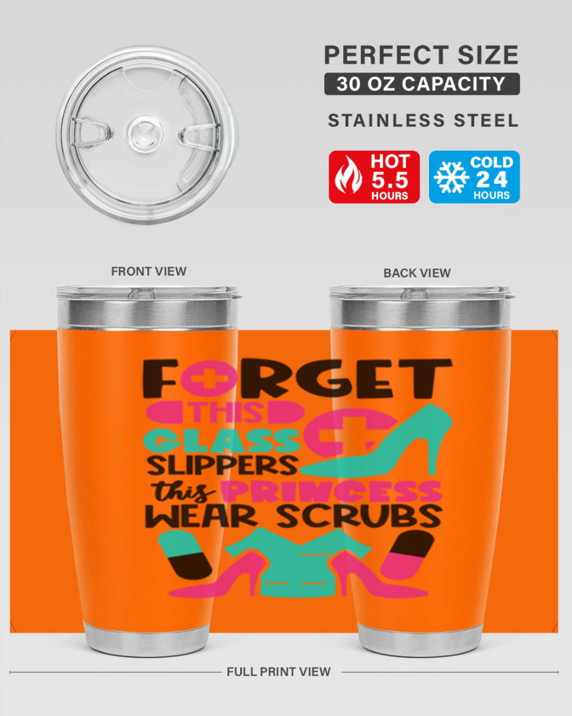 Forget This Glass Slippers This Princess Wear Scrubs Style Style 185#- nurse- tumbler