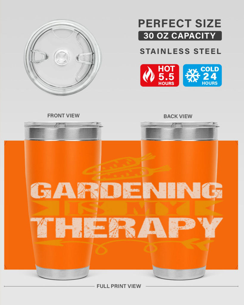 Gardending is my Therapy 64#- farming and gardening- Tumbler