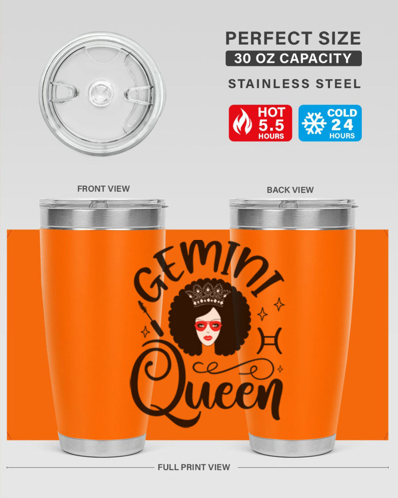 Gemini queen 233#- zodiac- Tumbler