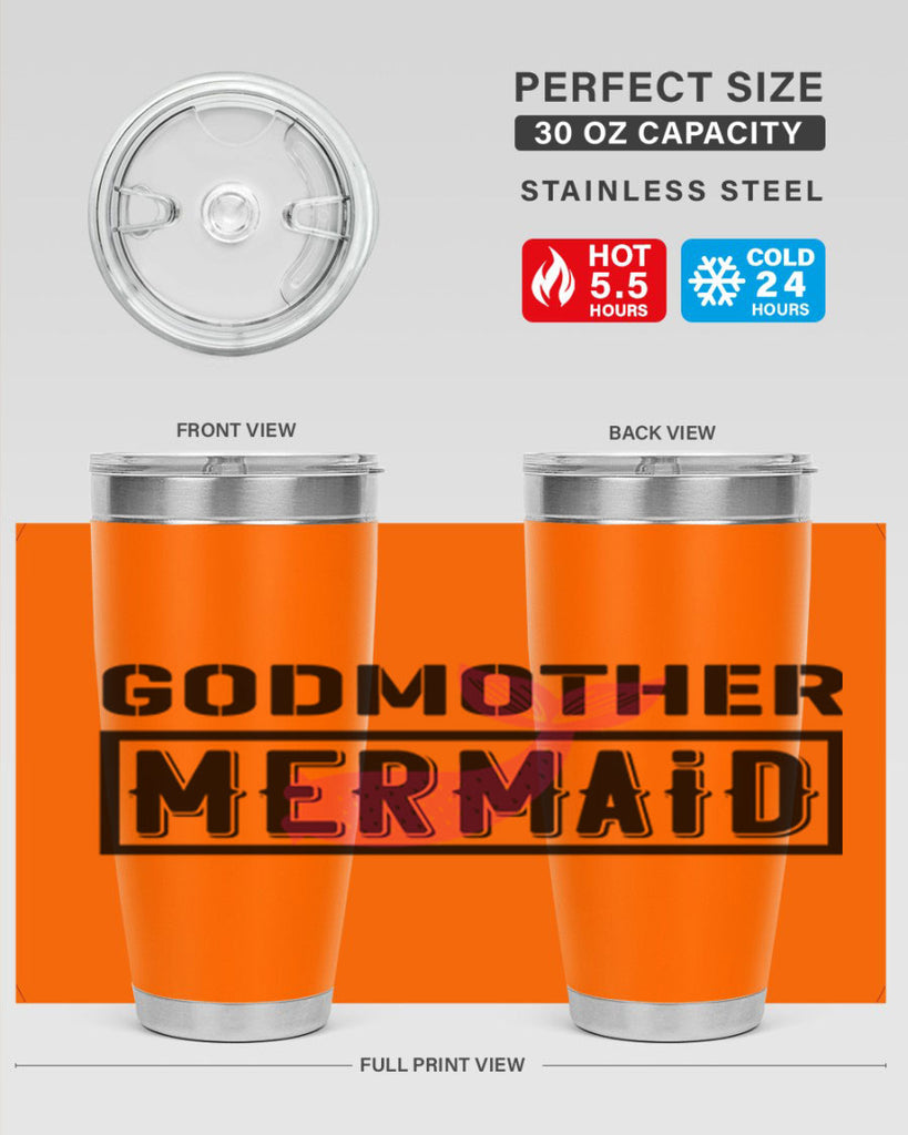 Godmother mermaid 196#- mermaid- Tumbler