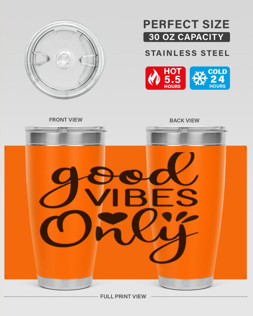 Good vibes only design 202#- mermaid- Tumbler