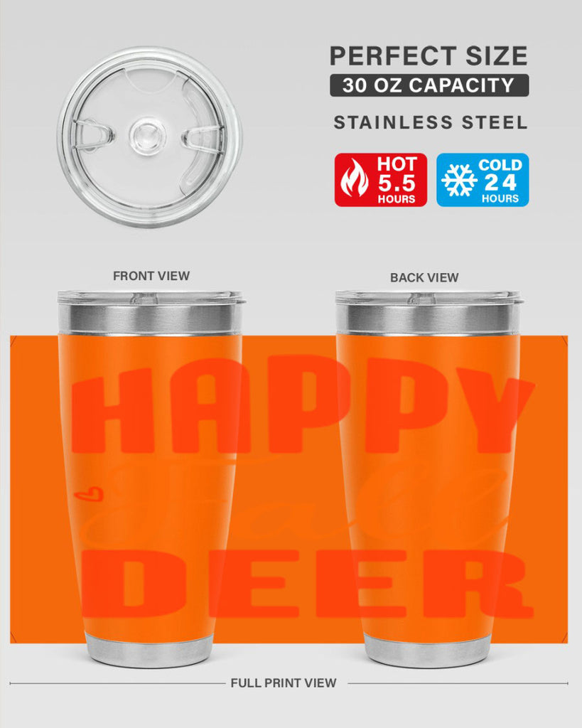 Happy Fall Deer Design 218#- fall- Tumbler