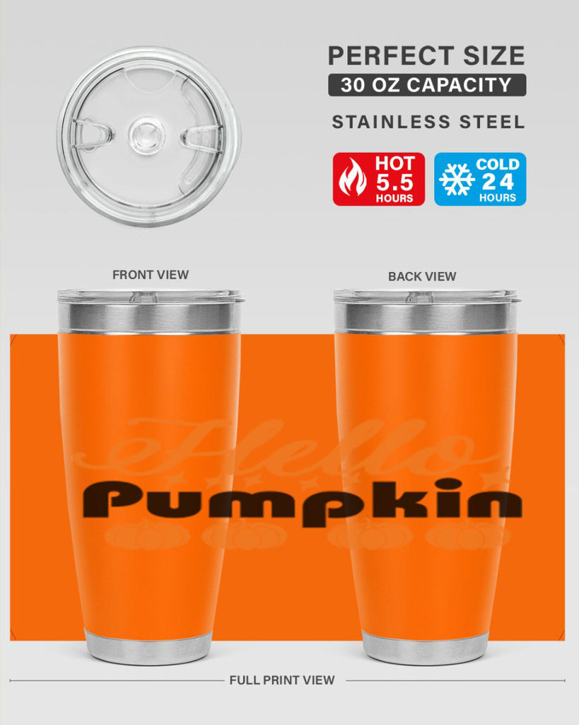 Hello Pumpkin 292#- fall- Tumbler