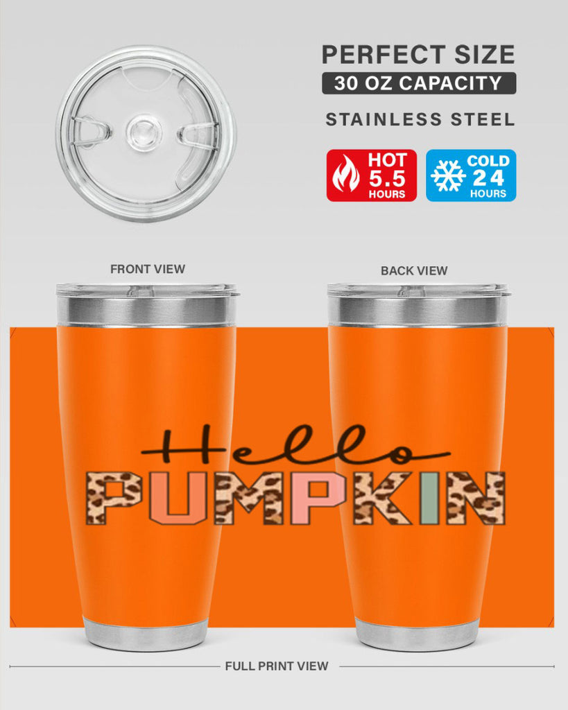Hello pumpkin 289#- fall- Tumbler