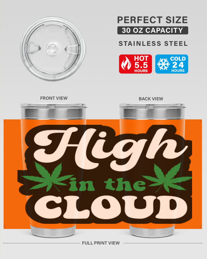 High in the cloud 113#- marijuana- Tumbler