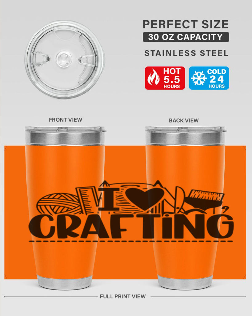 I Love Crafting 20#- crafting- Tumbler