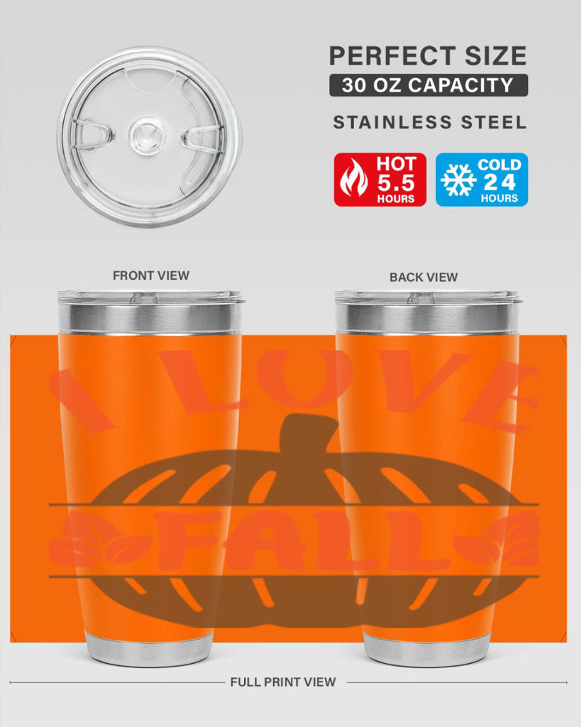 I Love Fall 337#- fall- Tumbler