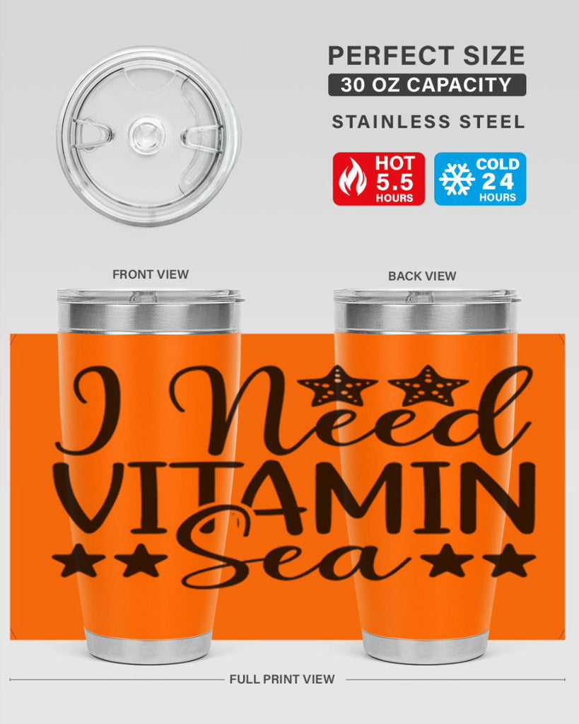 I Need Vitamin Sea 232#- mermaid- Tumbler