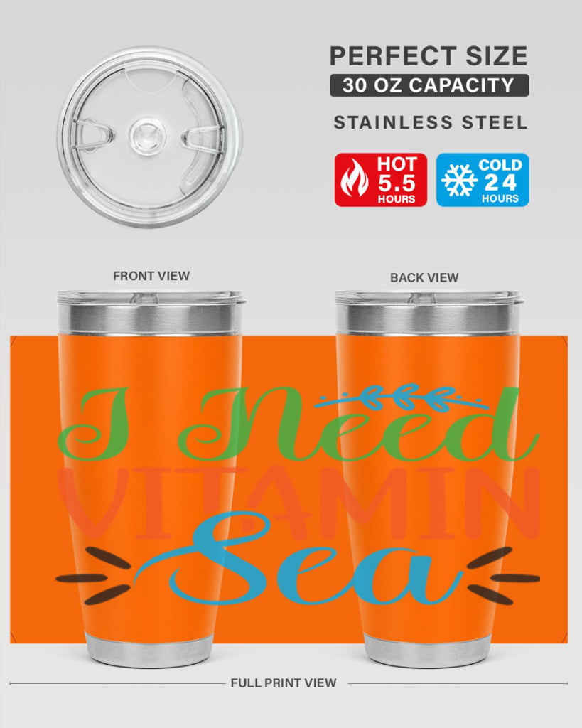 I Need Vitamin Sea 233#- mermaid- Tumbler