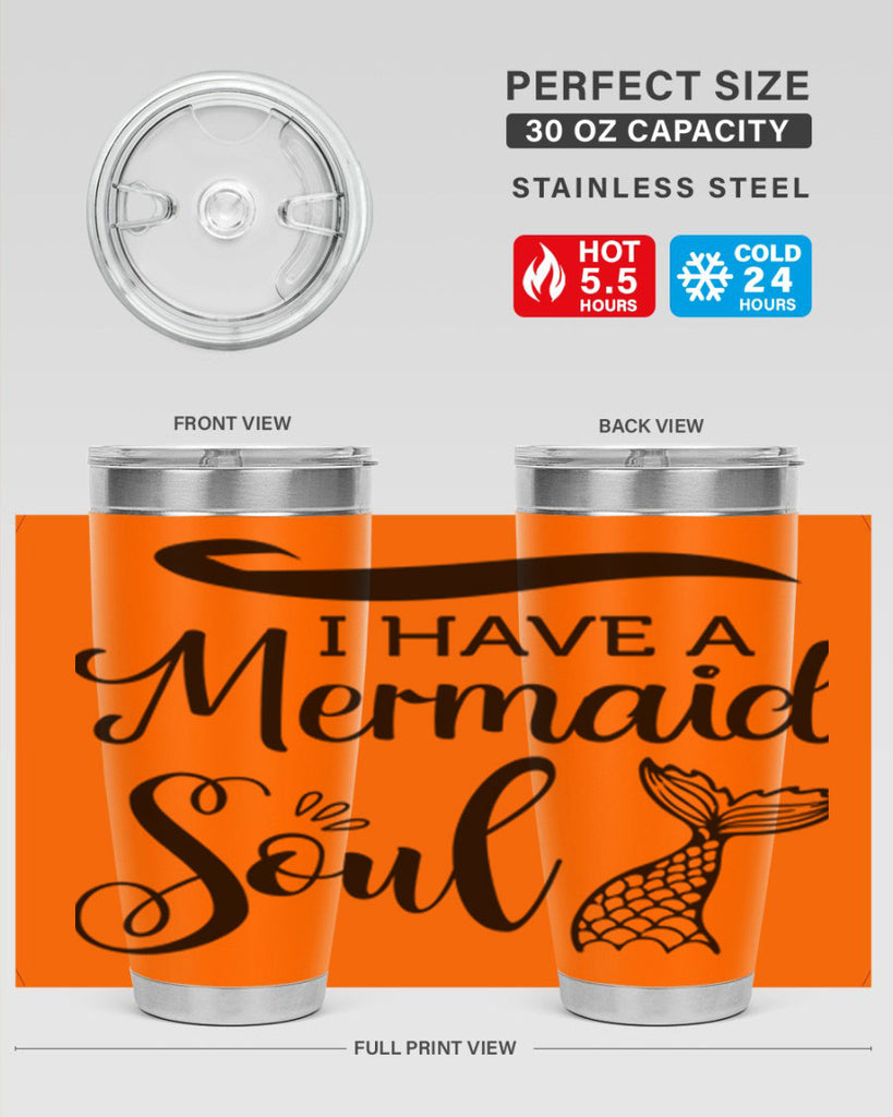 I have a Mermaid soul 228#- mermaid- Tumbler