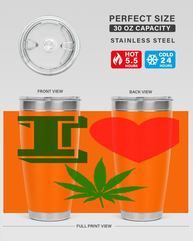 I love Cannabis 127#- marijuana- Tumbler