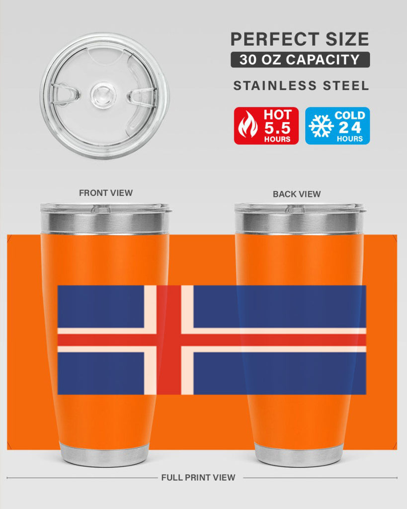 Iceland 122#- world flags- Tumbler