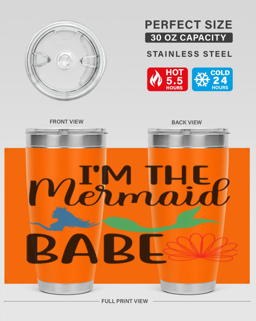 Im the Mermaid Babe 264#- mermaid- Tumbler