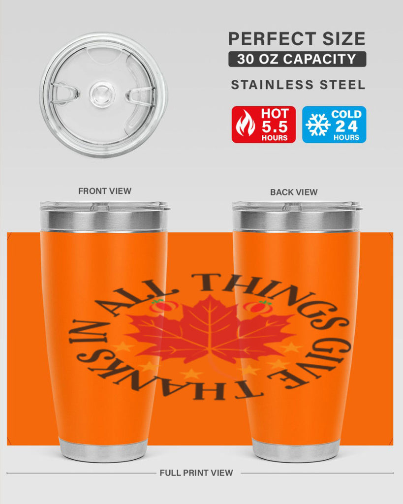 Inallthingsgivethanks 353#- fall- Tumbler