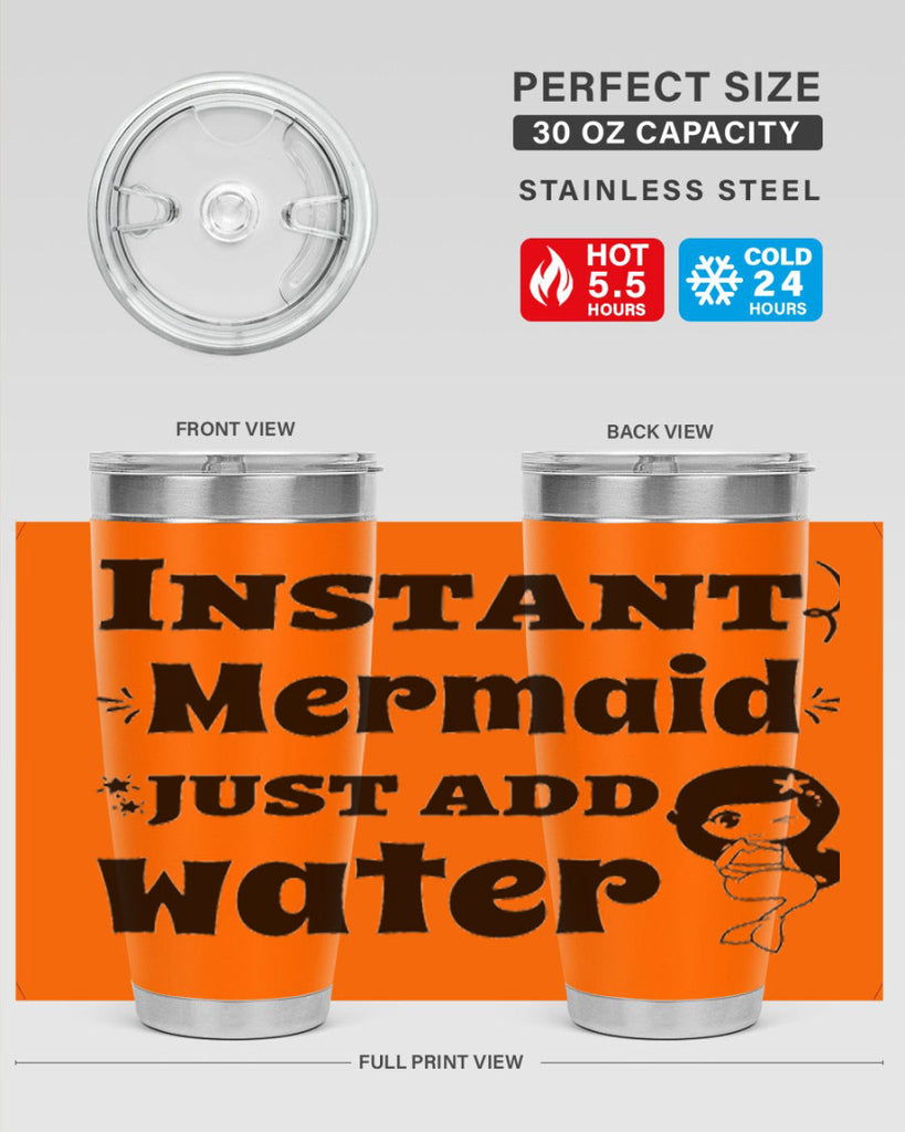 Instant Mermaid just add water 273#- mermaid- Tumbler