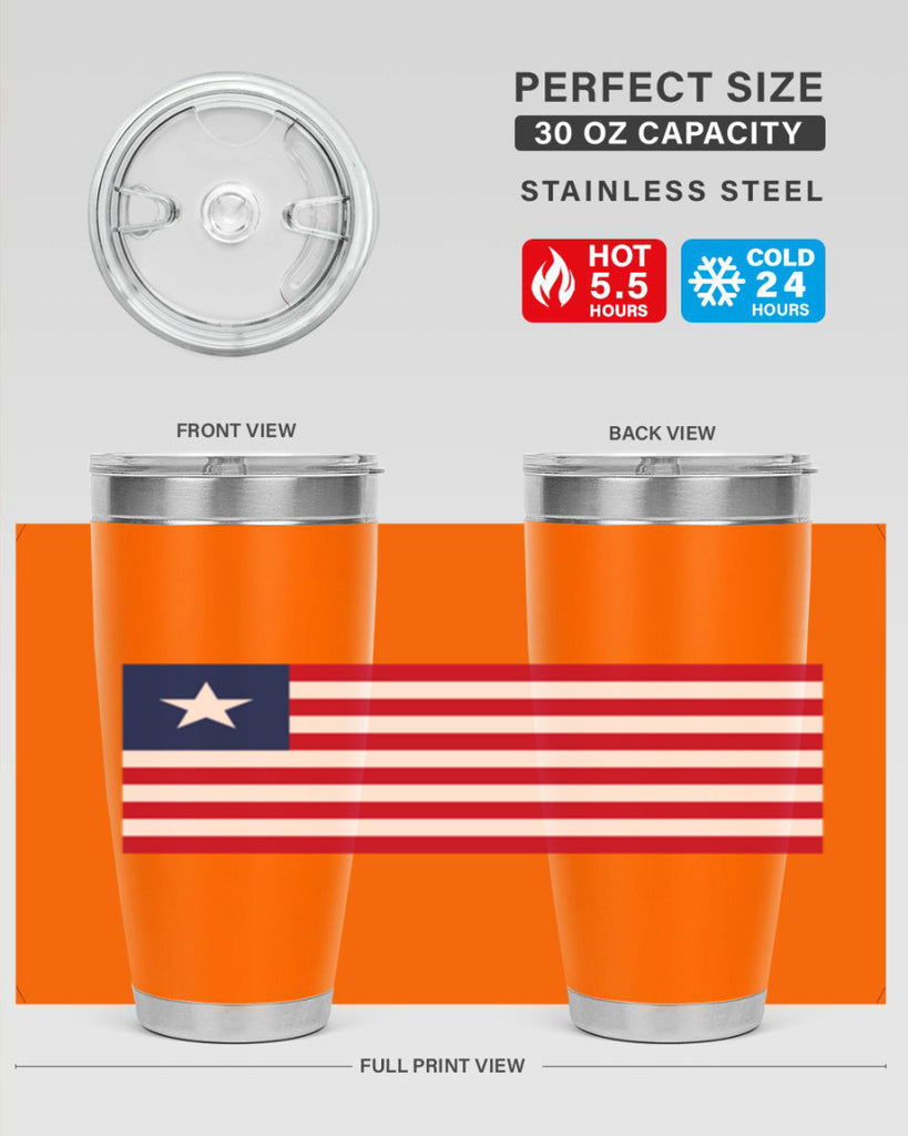 Liberia 101#- world flags- Tumbler