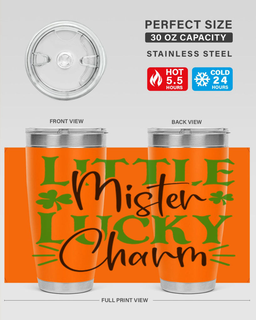 Little Mister Lucky Charm Style 153#- St Patricks Day- Tumbler